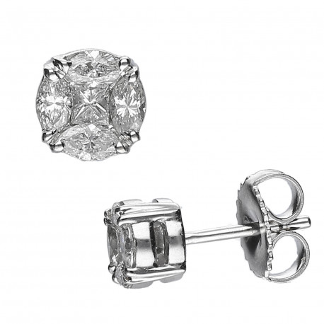 Pendientes ¨Alma¨oro 18k y diamantes 