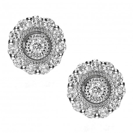 Pendientes ¨Alice¨oro 18k y diamantes 