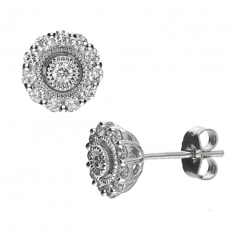 Pendientes ¨Alice¨oro 18k y diamantes 