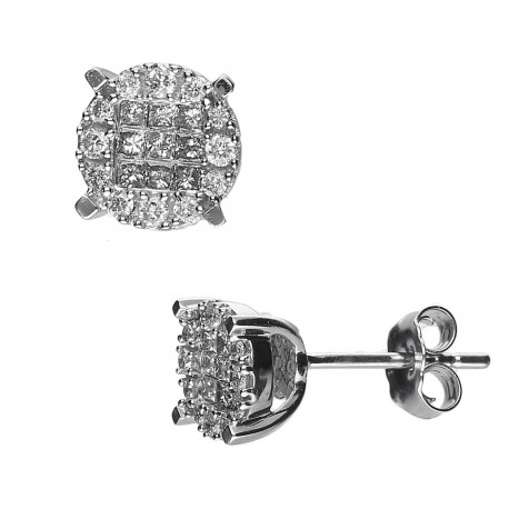Pendientes ¨Anne¨oro 18k y diamantes 