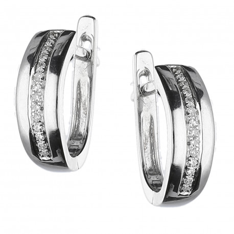 Pendientes ¨Aria¨oro 18k y diamantes 