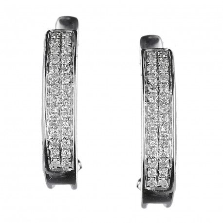 Pendientes ¨Bianca¨oro 18k y diamantes 