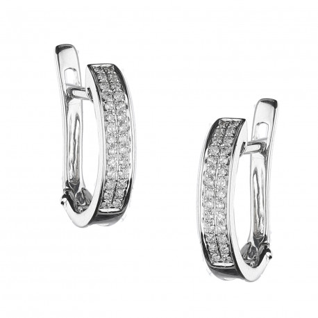 Pendientes ¨Bianca¨oro 18k y diamantes 