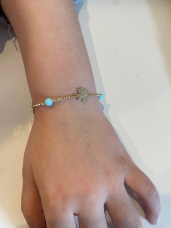 Pulsera ¨Trebol¨ Oro 18K