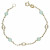 Pulsera "Emily" Oro 18K piedras naturales
