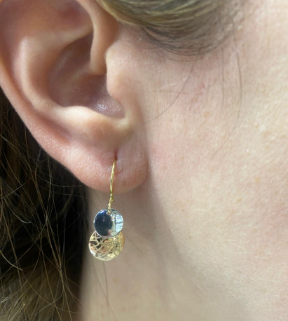 Pendientes ¨Disc¨Oro 18K