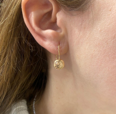 Pendientes ¨Disc¨Oro 18K