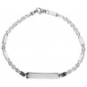 Esclava "Daniela" Oro blanco 18K