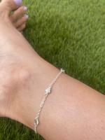 TOBILLERA PLATA MARIPOSAS