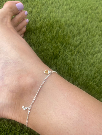TOBILLERA PLATA DELFINES