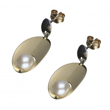 Pendientes ¨Bali¨Oro 18K perla cultivada