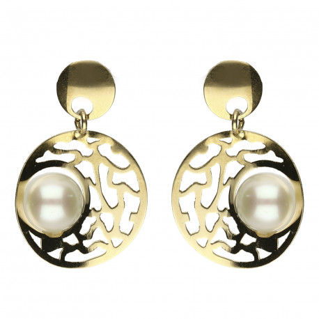 Pendientes ¨Maldivas¨Oro 18K perla cultivada
