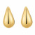 Pendientes Gota plata chapada 1ªLey