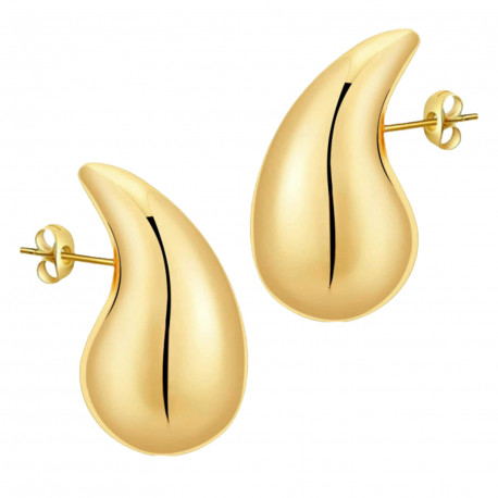 Pendientes Gota plata chapada 1ªLey