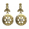Pendientes cubanas plata chapada