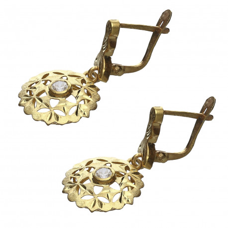 Pendientes cubanas plata chapada