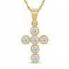 Cruz Oro 18K circonitas