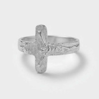 Anillo plata Cruz Cristo