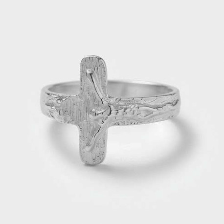 Anillo plata Cruz Cristo